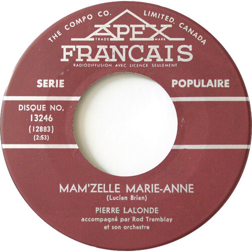 Mam'zelle Marie-Anne b/w Chip Chip