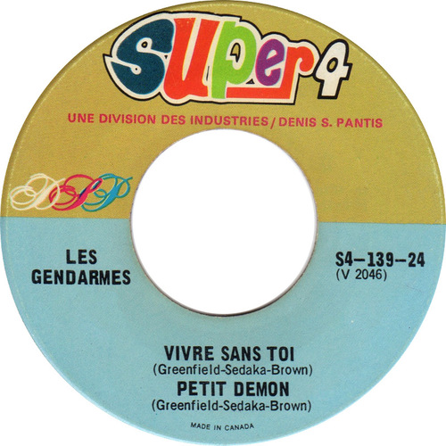 Vivre sans toi b/w Petit demon - Crois-Moi b/w Dans Tes Bras