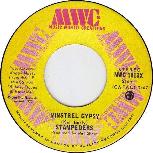 Minstrel Gypsy b/w Mumbo Jumbo