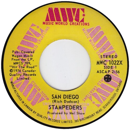 San Diego b/w Sally Ann