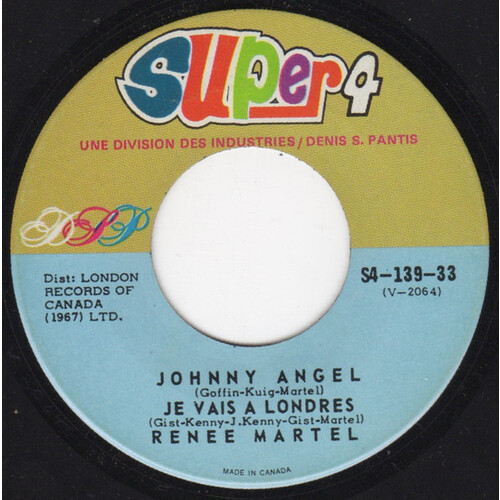 Johnny Angel / Je Vais A Londres b/w Liverpool / Oublie Ces Mots