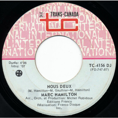 Nous Deux b/w Nous Deux (promo only)