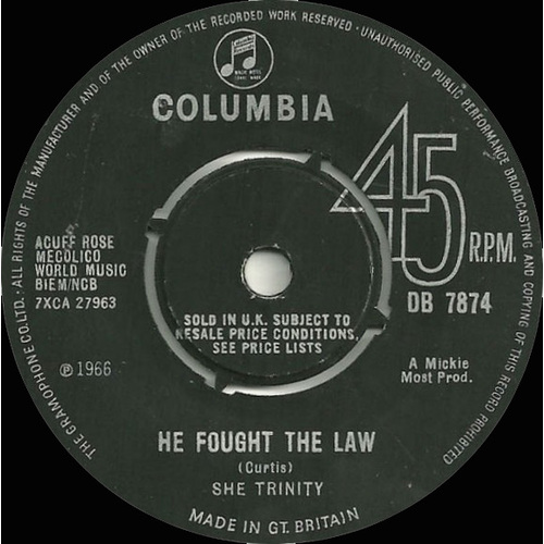 He Fought the Law b/w Union Station Blues