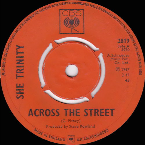 Across the Street b/w Over And Over Again