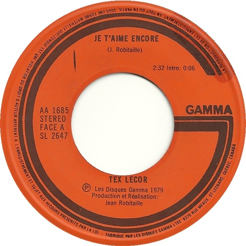 Je T'aime Encore b/w Quand On S'ennuie