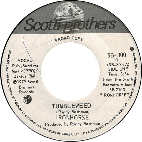  Tumbleweed b/w He's A Joker