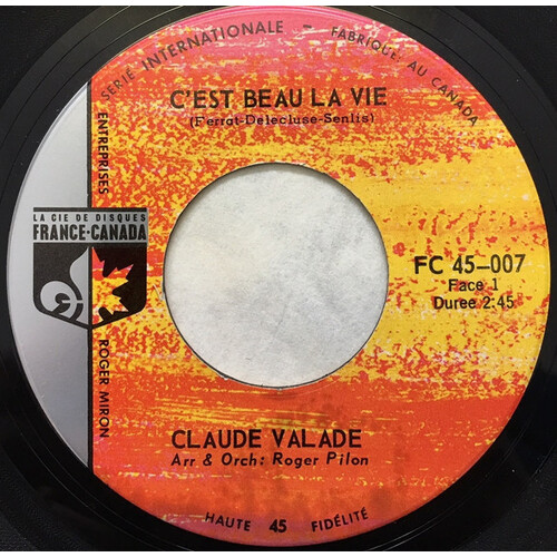 	C'Est Beau La Vie b/w Le Zim Boum