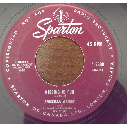 	Kissing Is Fun b/w My Sweet Sixteen (with Don Wright & His Orch.)