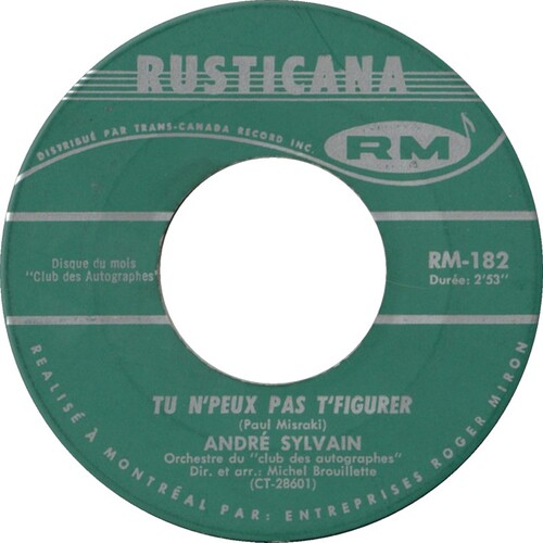 Tu N'peux Pas T'figurer b/w Moi J'ai Tes Yeux