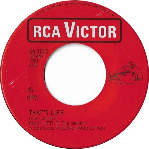 That's Life b/w Rich Little (Bogie) Did I Ever Really Live
