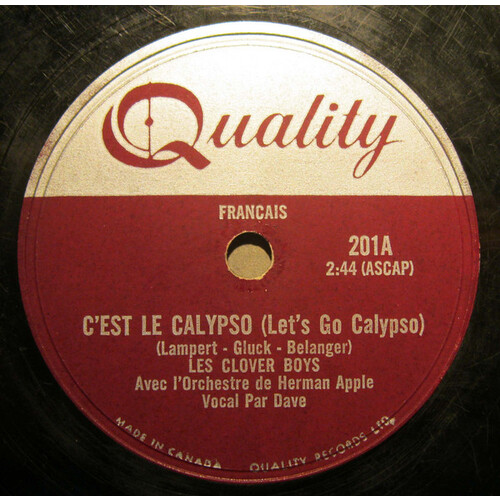 C'est Le Calypso (Let's Go Calypso) b/w Oh! Laissez-Moi (Don't Forbid Me)