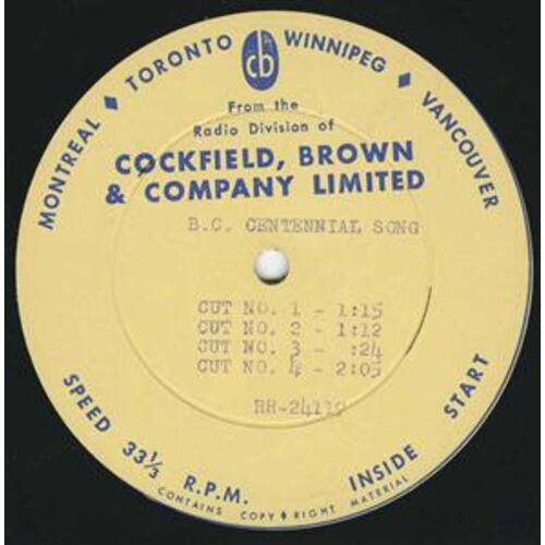 B.C. Centennial Song