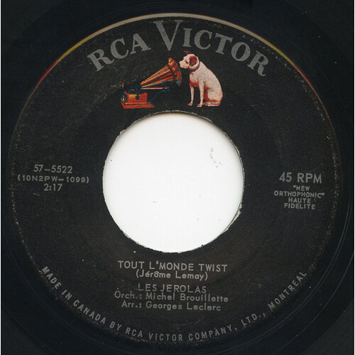 Tout L' Monde Twist b/w Écoute Bien