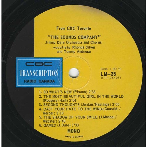 Jimmy Dale Orchestra & Chorus with Rhonda Silver and Tommy Ambrose ‎