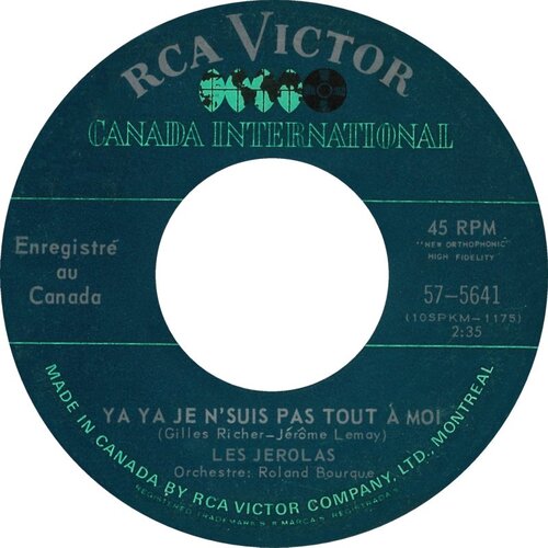 Ya Ya Je N'suis Pas Tout À Moi b/w Conchelita