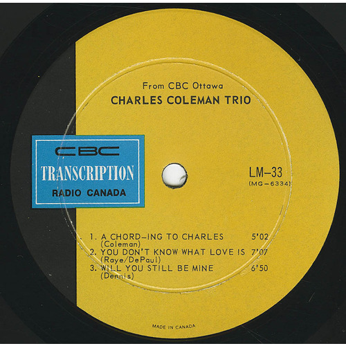 ST (split with Martin Slavin Sextet)