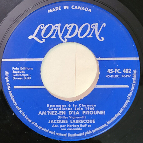 Am'nez-en d'la pitoune! b/w Le grand jos!