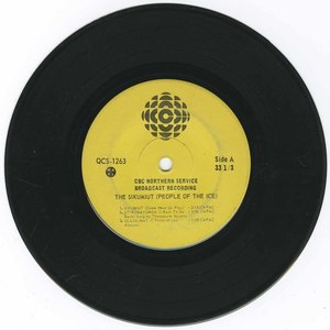45 sikumiut people of the ice yellow cbc label