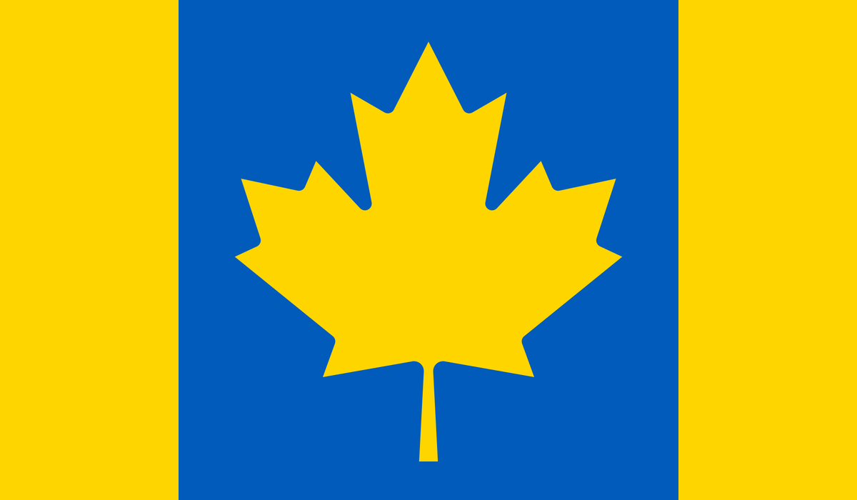 Flag of ukrainian canadians.svg