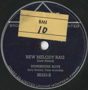 78 bunkhouse boys new melody rag %28apex 26353b%29