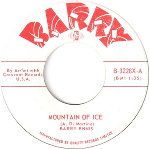 Barry ennis mountain of ice barry