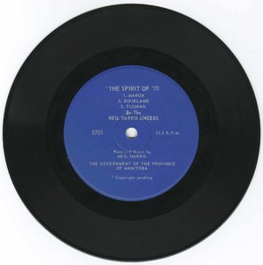 45 neil harris spirit of 1970 %28manitoba theme song%29 vinyl