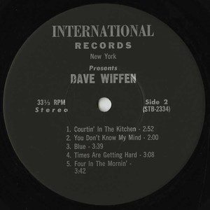 David wiffen live at the bunkhouse label 02