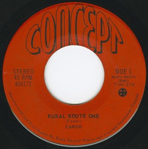 45 cargo rural route one label only