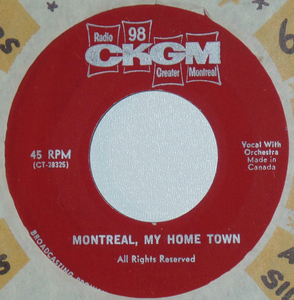 Ckgm singers montreal my home town label 01