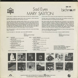 Mary saxton   sad eyes back