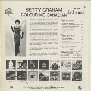 Bette graham colour me canadian back