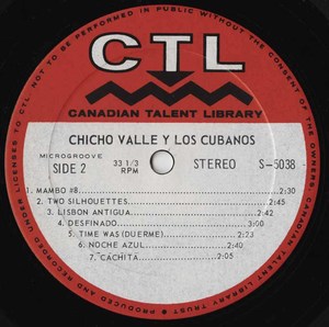Chicho valle  y los cubanos ctl s5038 label 02