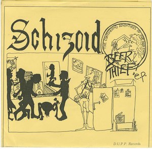 45 schizoid beer thieg pic sleeve front