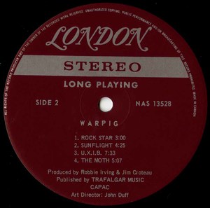 Warpig st 1971 2nd label 02