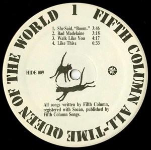 Fifth column all time queen of the world label 01
