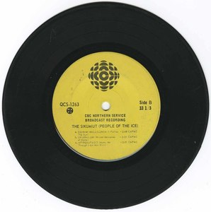 45 sikumiut people of the ice yellow cbc label side 2