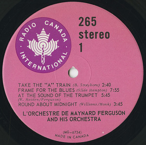 Maynard ferguson 1967 rci label 01
