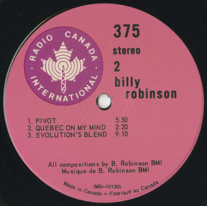 Billy robinson evolutions blend label 02