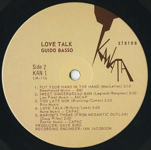 Guido basso love talk label 02