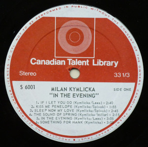 Kymlicka  milan   in the evening label 01