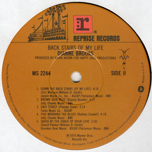 Dianne brooks back stairs of my life  label 2