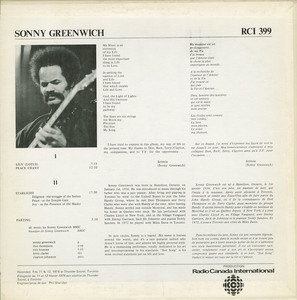 Sonny greenwich sun song back