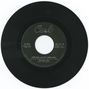 45 arlene king and the portageurs   the ballad of louis riel label 01