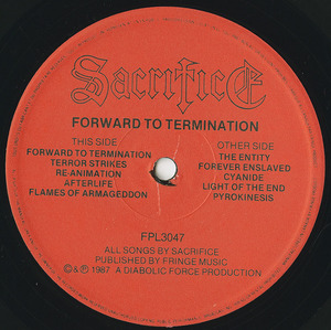 Sacrifice forward to termination label 01
