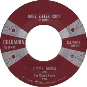 Jimmy james and the candy kanes baby sitter rock columbia