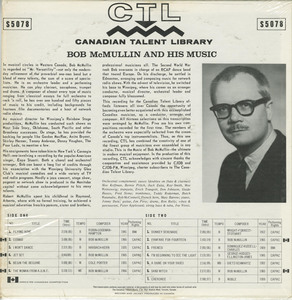 Bob mcmullin   his music ctl 5078 back
