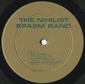 Nihilist spasm band no record label 02