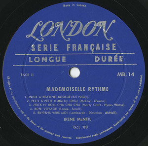 Irene mcneil   mademoiselle rythme label 02