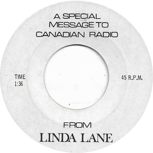 Linda lane a special message to canadian radio 136 tuesday