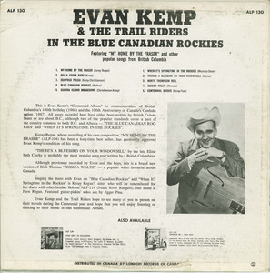Evan kemp and the trail riders in the blue canadian rockies back